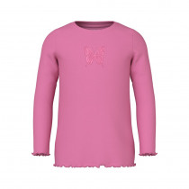 NAME IT Langærmet Sommerfugle Bluse Tammie Wild Orchid