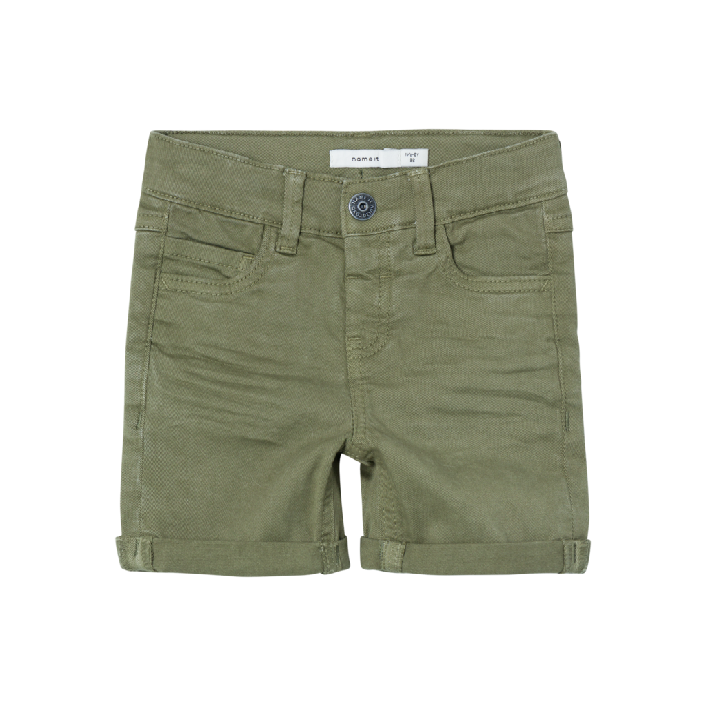 NAME IT Twill Shorts Silas Deep Lichen Green