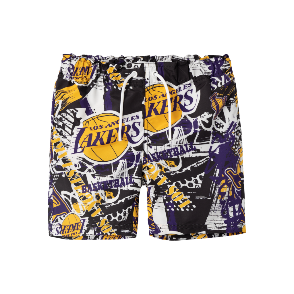 Name It Dark Sapphire Nba Printet Badeshorts - Str. 5y 110cm