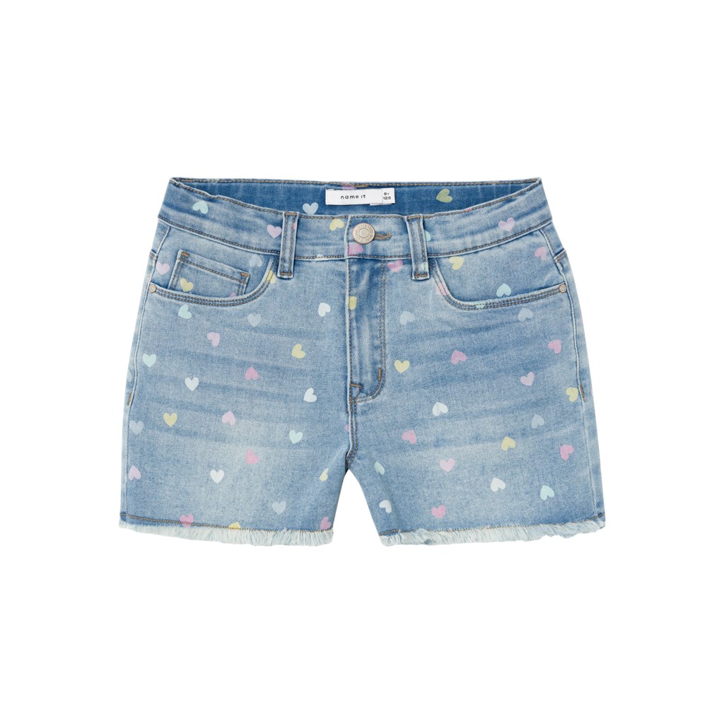 NAME IT Denim Shorts Rose Medium Blue Denim