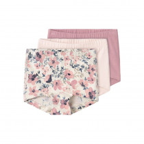 NAME IT 3-Pak Tights Blomster Nostalgia Rose