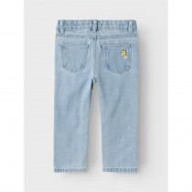 NAME IT Jeans Med Blomster Rose Light Blue