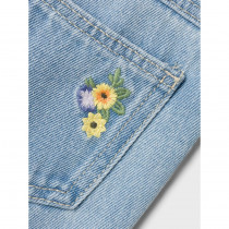 NAME IT Jeans Med Blomster Rose Light Blue