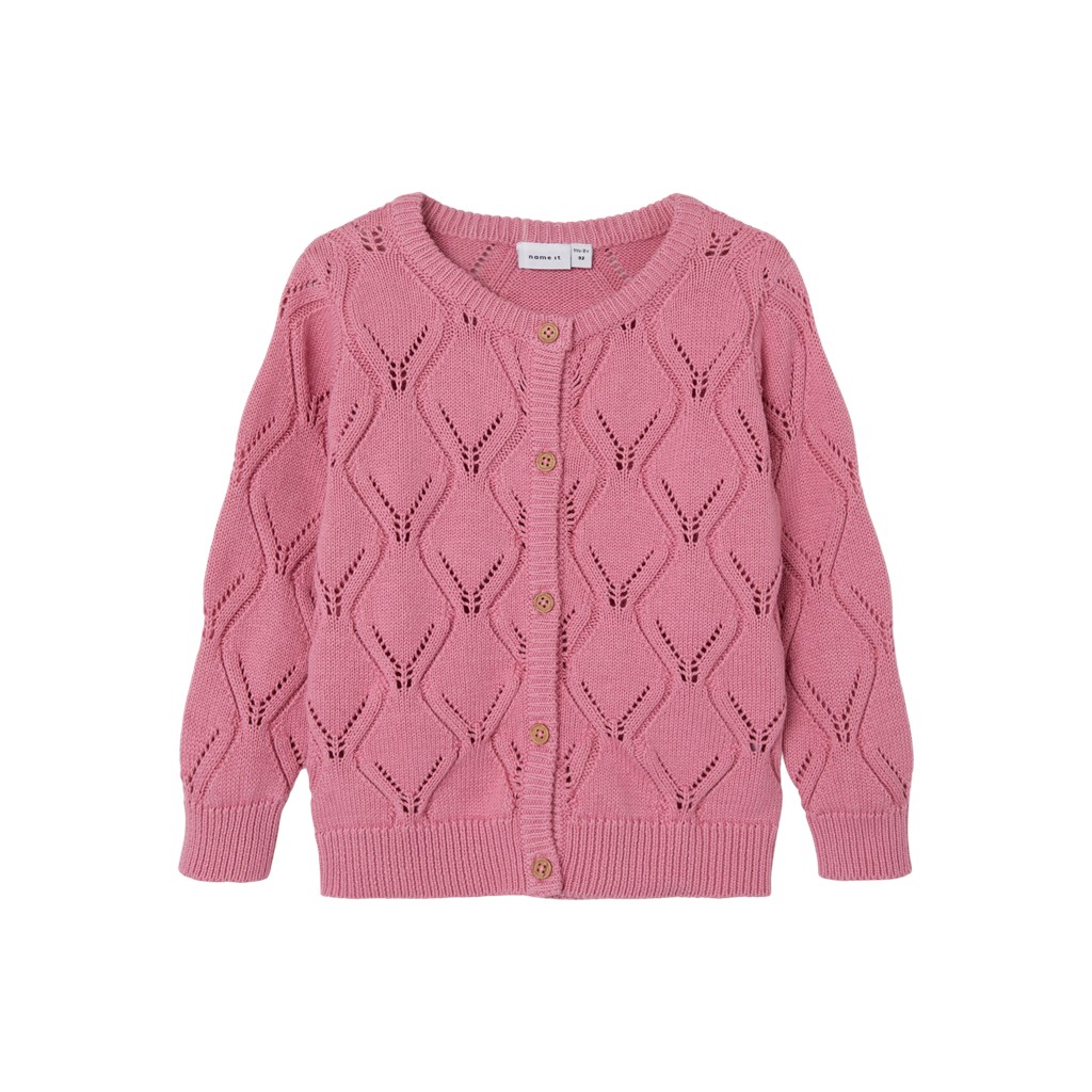 NAME IT Strik Cardigan Fopolly Cashmere Rose