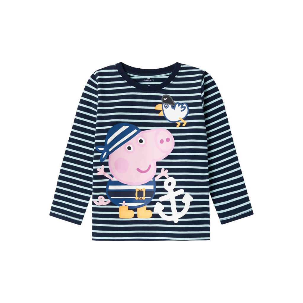 NAME IT Gurli Gris Langærmet Bluse Mister Dark Sapphire