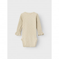 LIL ATELIER Langærmet Body Gago Fia Moss Gray