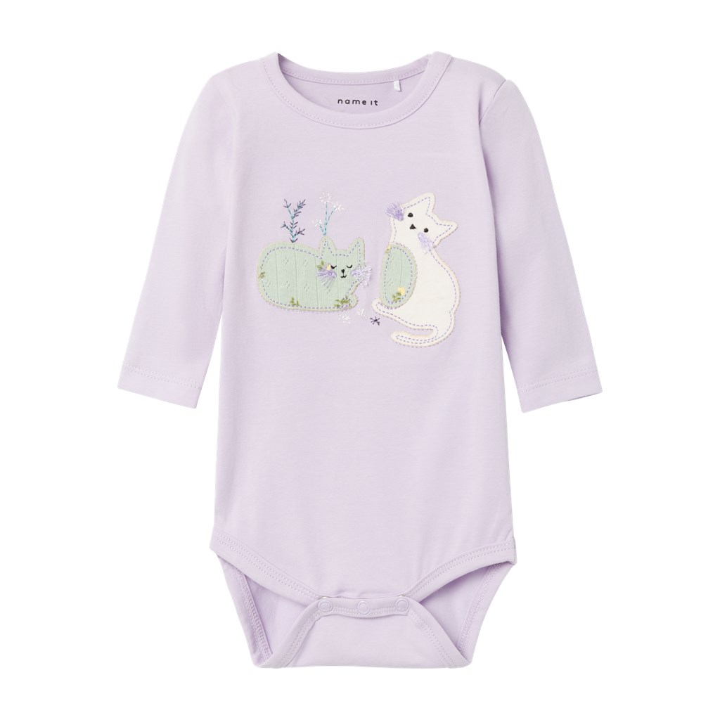 NAME IT Langærmet Body Dyine Orchid Petal