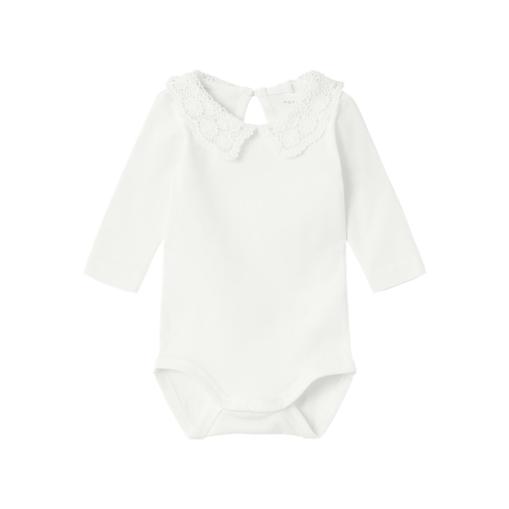 NAME IT Langærmet Body Fegonia Bright White