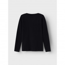 NAME IT Paillet Bluse Black Purple Sequinz