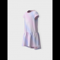 NAME IT Kortærmet Kjole Vigga Parfait Pink Regnbue