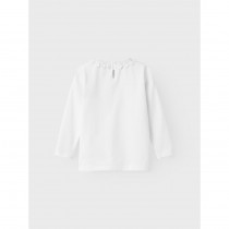 NAME IT Langærmet Bluse Fan Bright White