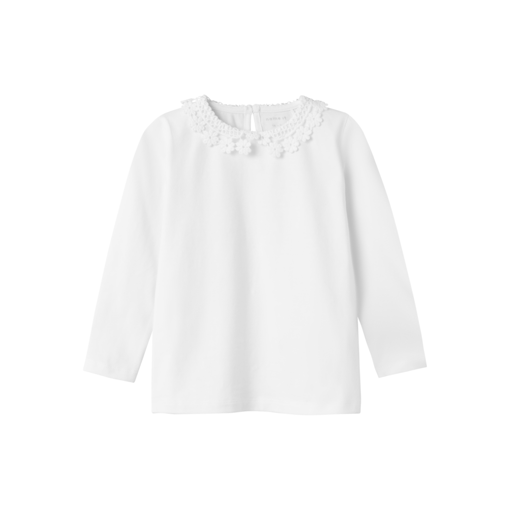 Name It Fan Langærmet Bluse - Bright White