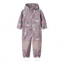 NAME IT Solftshell Dragt Alfa Purple Dove Enhjørning