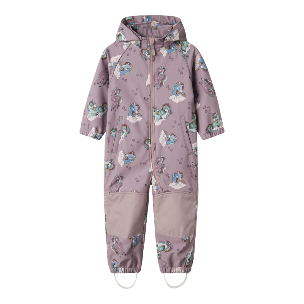 Name It Softshelldragt m. Fleece - Noos - NmfAlfa08 - Purple Dov