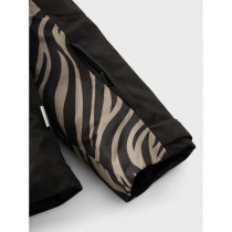 NAME IT Skijakke SLOPE10 Desert Taupe Zebra