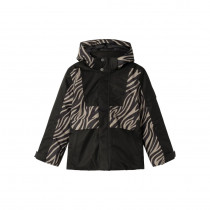 NAME IT Skijakke SLOPE10 Desert Taupe Zebra