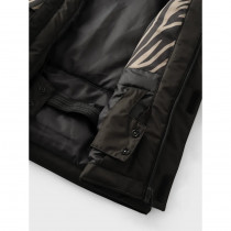 NAME IT Skijakke SLOPE10 Desert Taupe Zebra