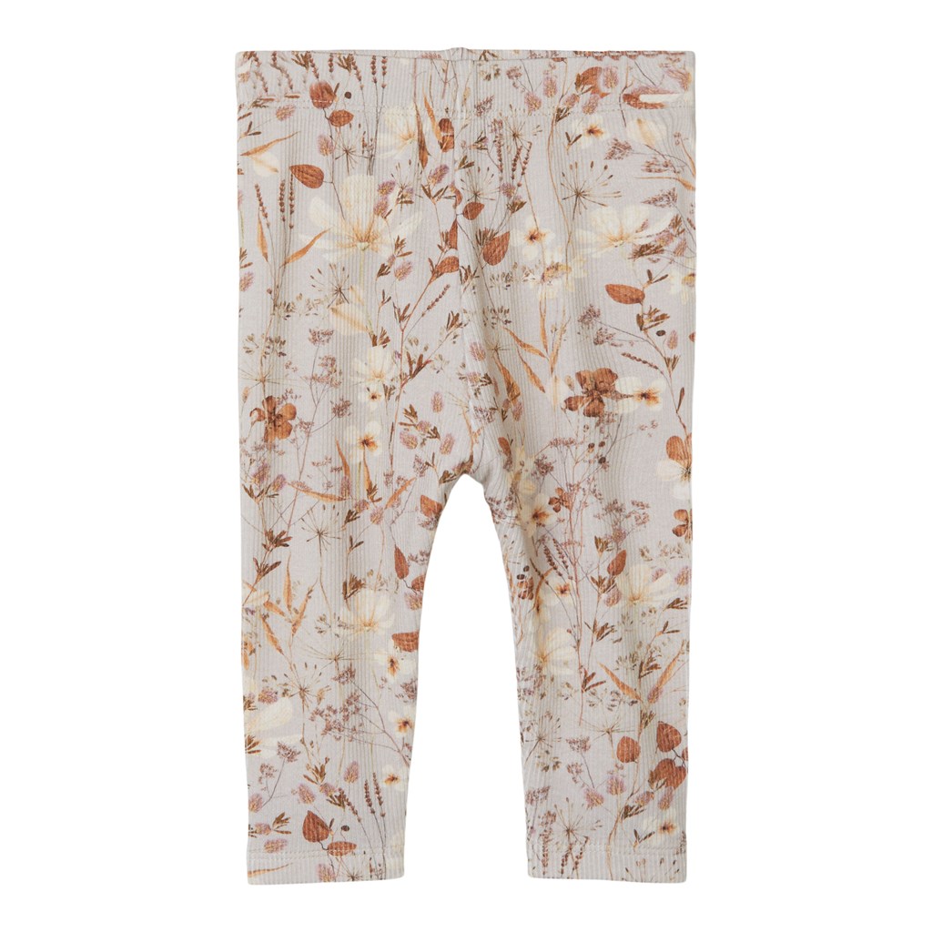 NAME IT Rib Leggings Niara Oatmeal