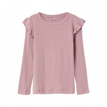 NAME IT Hulmønster Bluse Ninna Woodrose