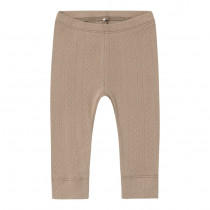 NAME IT Hulmønster Leggings Ninna Savannah Tan
