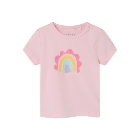 NAME IT T-shirt Vubie Parfait Pink Rainbow