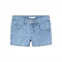 NAME IT Denim Shorts Rose Light Blue Denim Stripe