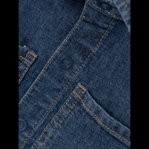 NAME IT Kortærmet Denim Skjorte Peter Dark Blue Denim