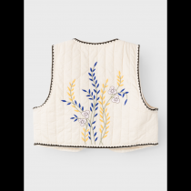 NAME IT Kort Vest Hifine Oatmeal