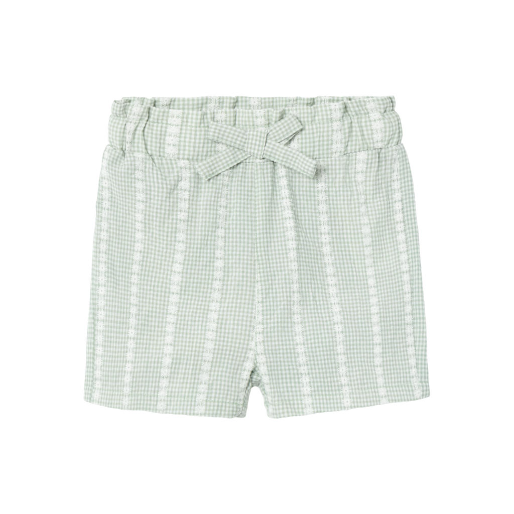 NAME IT Shorts Hicheck Silt Green