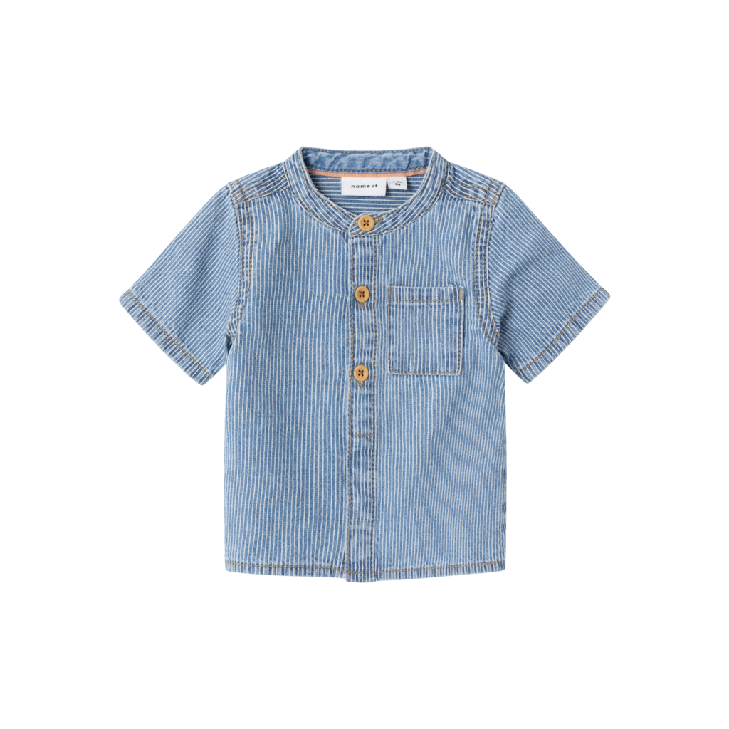 Name It Leo Denim Skjorte - Light Blue