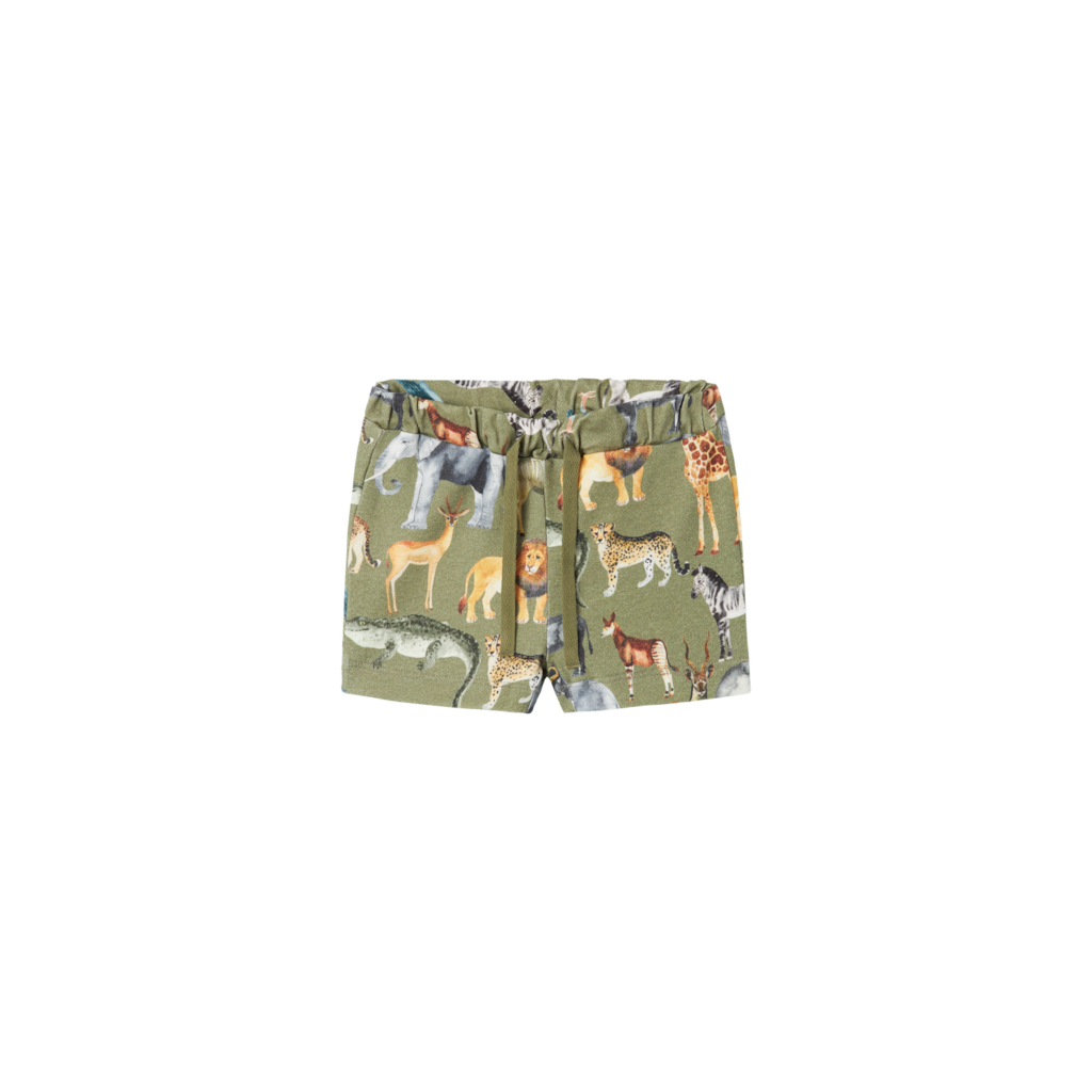 NAME IT Baby Shorts Jasen Oil Green billede