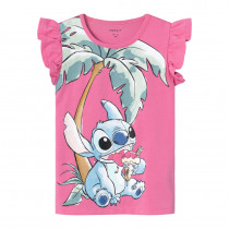 NAME IT Stitch Top Miri Pink Power