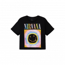NAME IT Boxy Nirvana T-Shirt Faxa Black