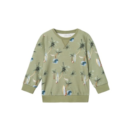 NAME IT Sweatshirt Hermod Oil Green