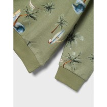 NAME IT Sweatshirt Hermod Oil Green
