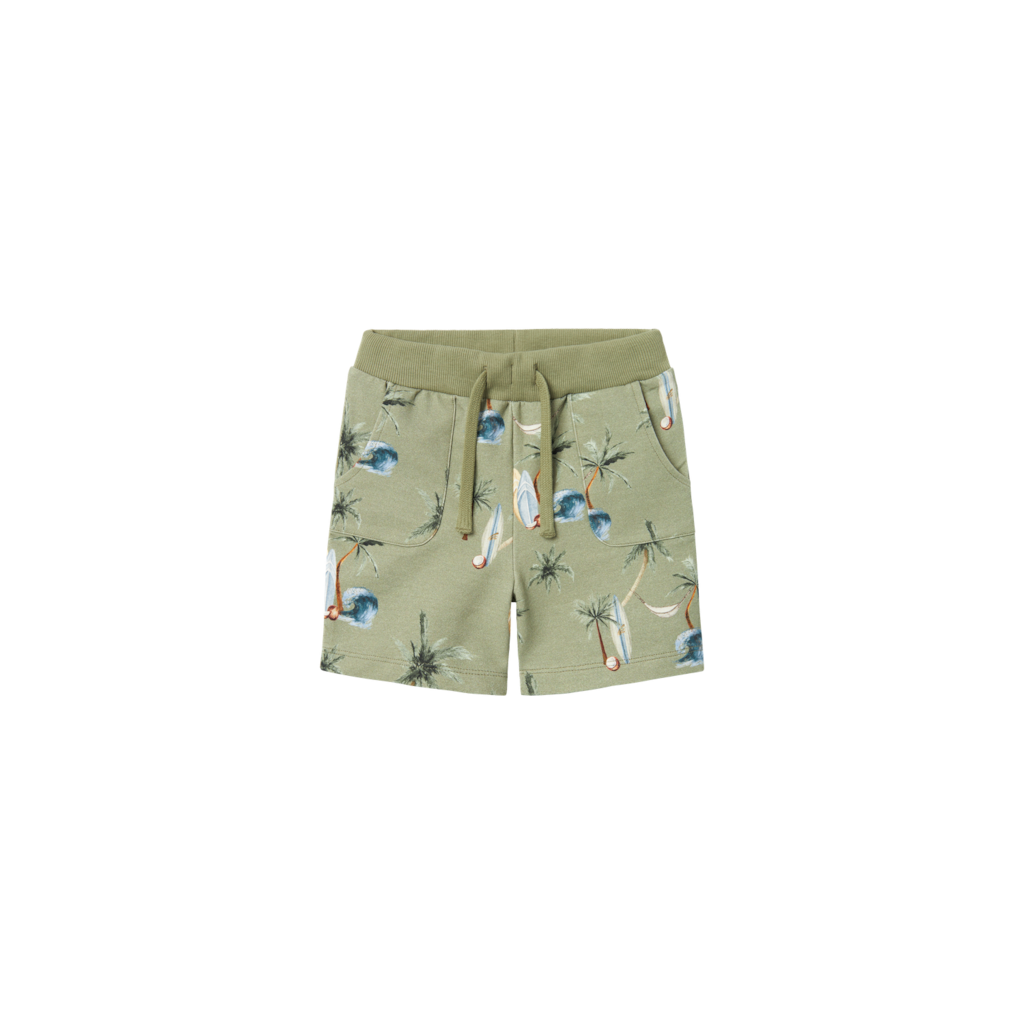 NAME IT Sweat Shorts Hermod Oil Green