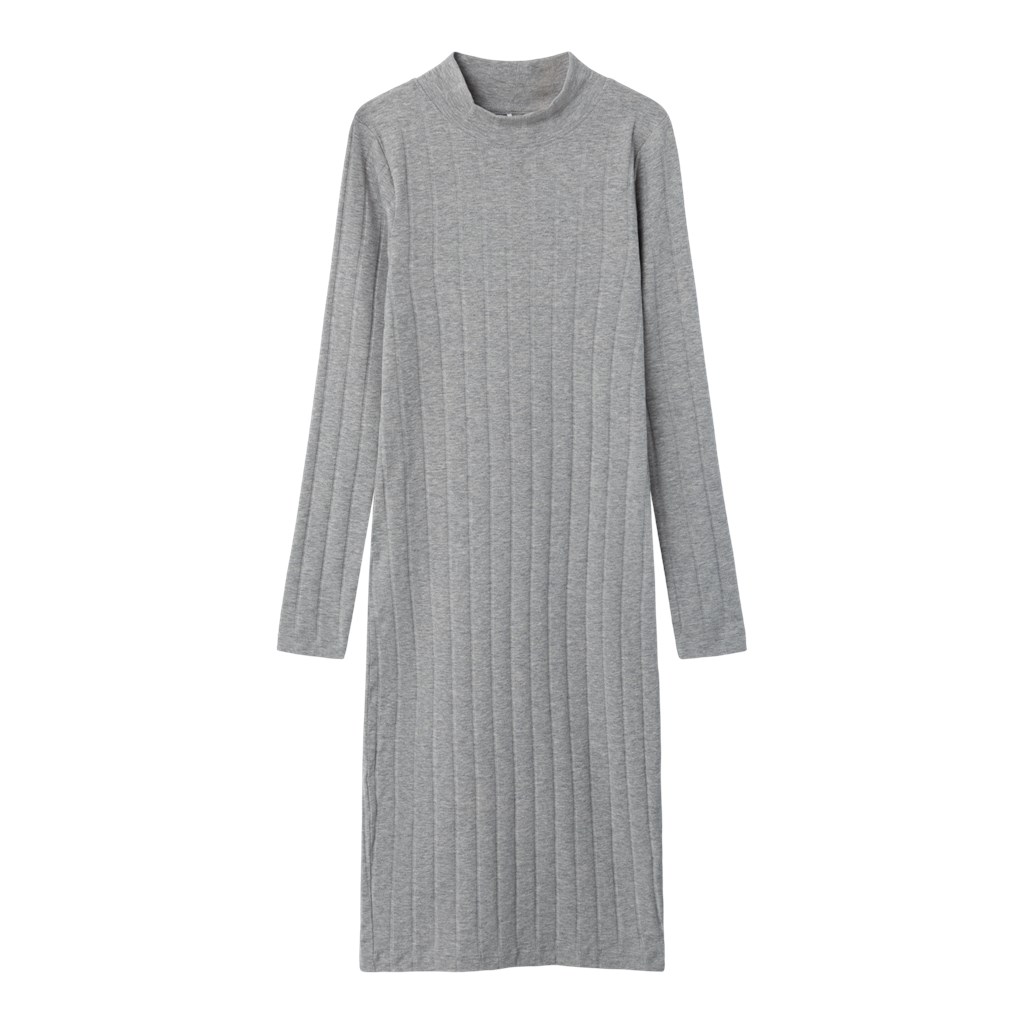 NAME IT Langærmet Kjole Rimamia Grey Melange
