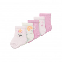 NAME IT 5-Pak Strømper Vulle Pastel Lavender
