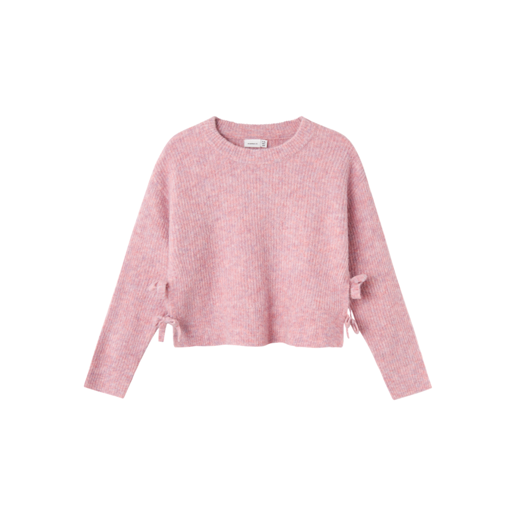 NAME IT Kort Striktrøje Linnea Pastel Lavender