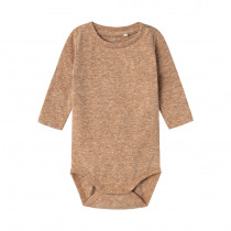 NAME IT Langærmet Body Koby Almond