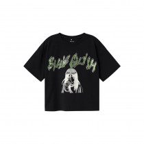 NAME IT Billie Eilish Boxy T-Shirt Jaxana Black