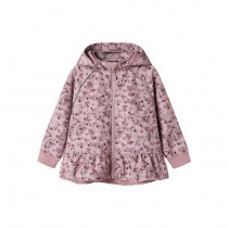 NAME IT Softshell jakke Alfa Flower Mauve Shadows