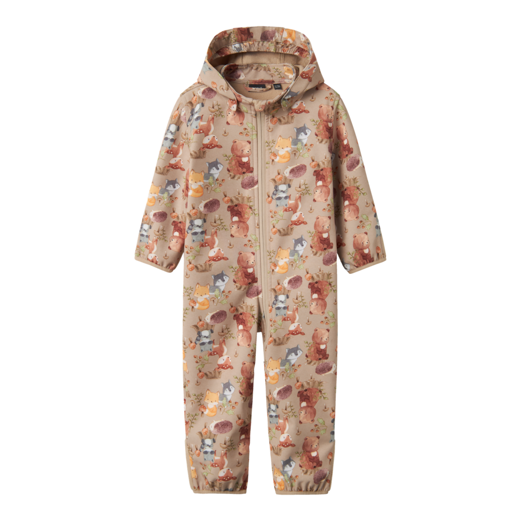 NAME IT Softshell Dragt Alfa Oxford Tan