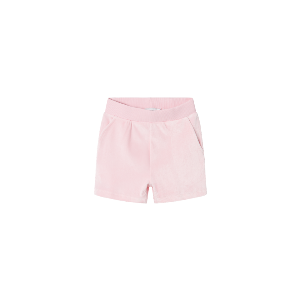 NAME IT Velour Shorts Debbie Parfait Pink billede