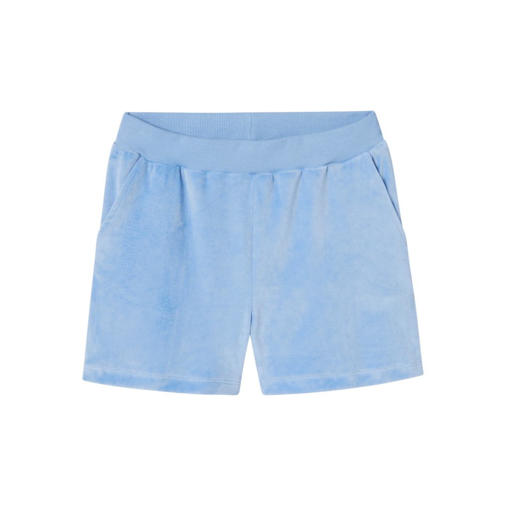 NAME IT Velour Shorts Debbie Vista Blue billede