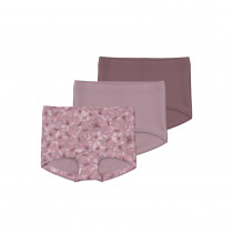 NAME IT 3-Pak Tights Flower Mauve Shadows