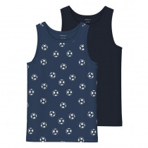 NAME IT 2-Pak Tanktops Fodbold Dark Denim