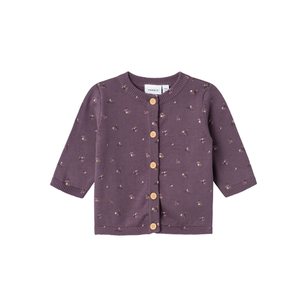 NAME IT Strik Cardigan Onema Arctic Dusk billede