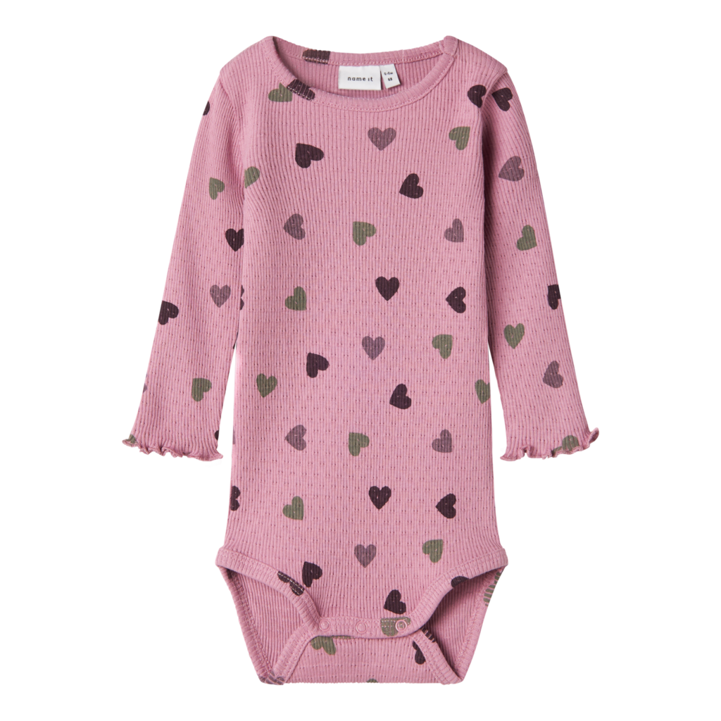 NAME IT Langærmet Body Nitte Mauve Orchid billede