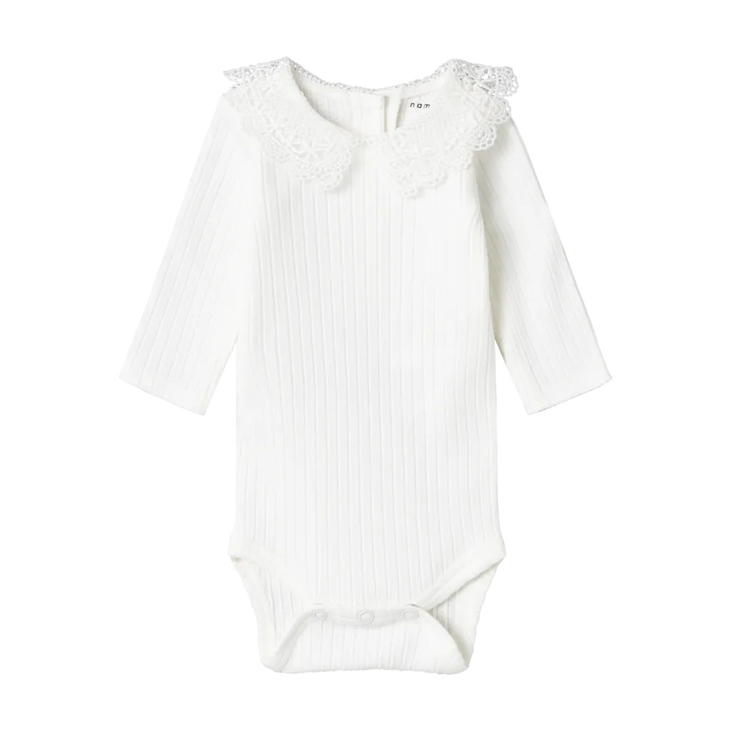 Name It Olba Langærmet Body - Bright White